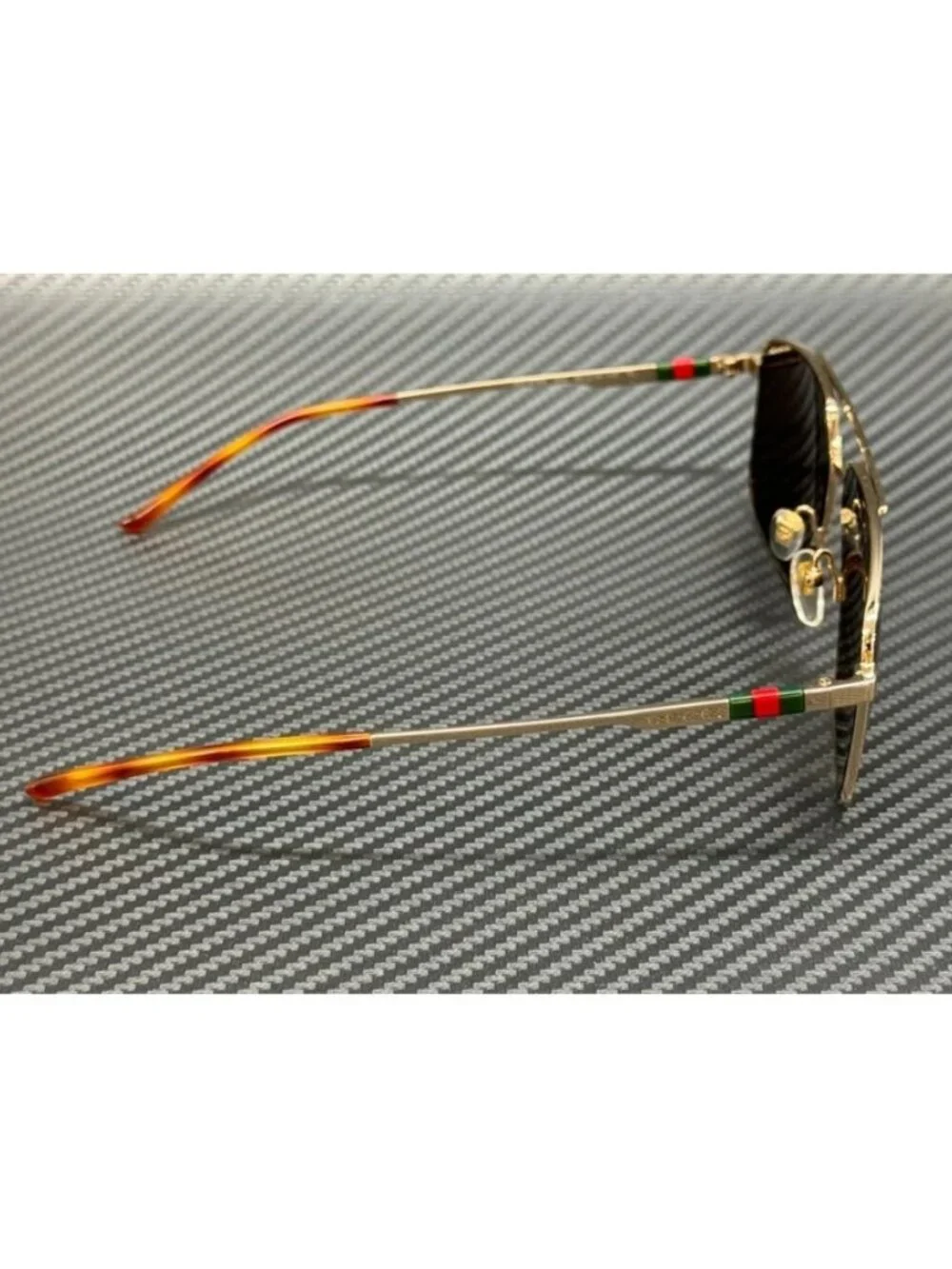 New Gucci Men Gold Sunglasses 60-14-145